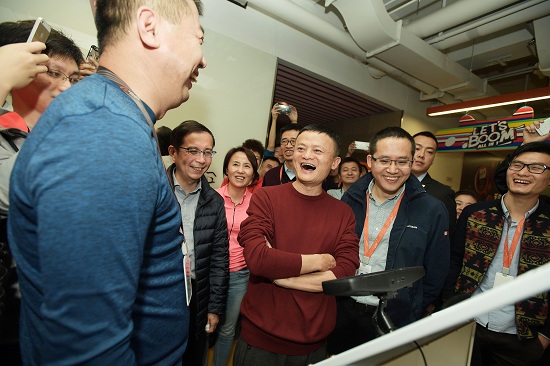馬云探班雙11：對銷售數(shù)據(jù)沒要求 圖個快樂