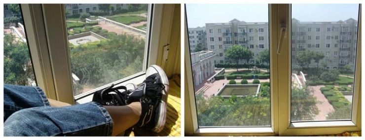王珞丹在微博中曬出的兩張圖片導致住所被網友定位
