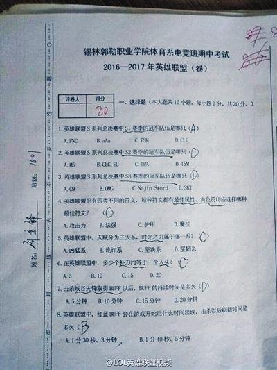 全國電競專業首考：《英雄聯盟》近4成不合格